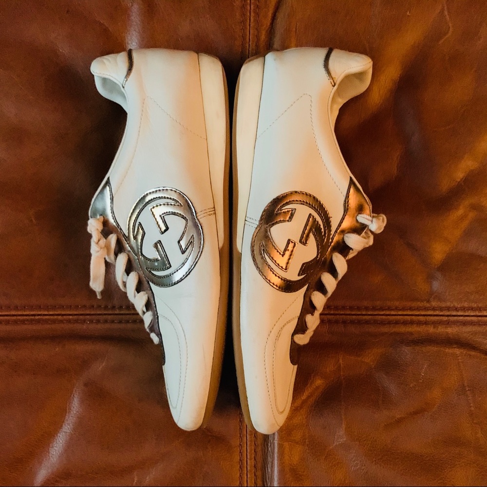 Gucci Gold GG Women's low top sneakers !
